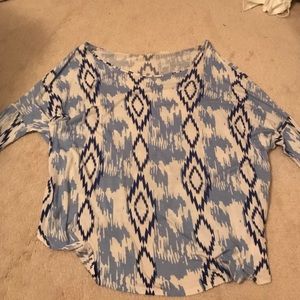 Long sleeve Aztec top