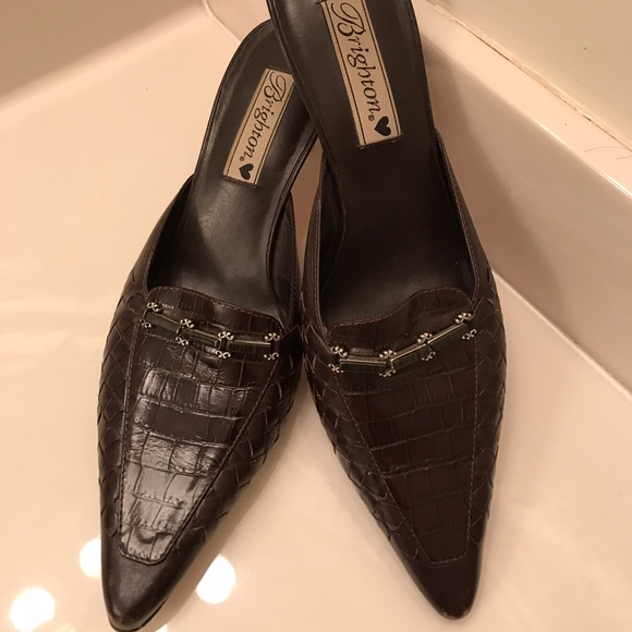 🌸 Brighton Pamela Brown Mules Size 8 🌸