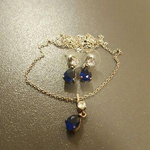Blue Jewelry Set