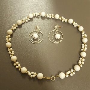 White Jewelry Set