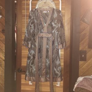 Boho tie waist dress New York and company
