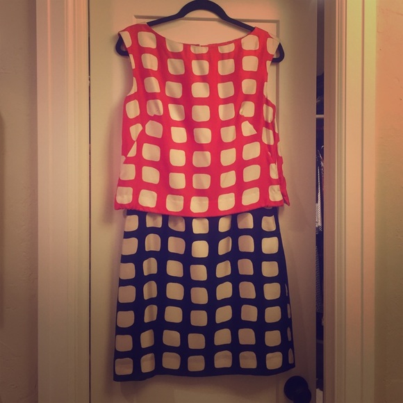milly pink and red dress Sharp Student Red Stripe Milly Dress by Classic Whimsy - Dresses