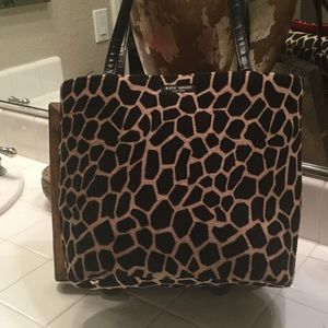 Kate Spade giraffe print handbag