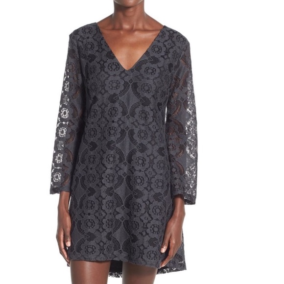 Astr lace bell sleeve mini dress, sold @Nordstrom