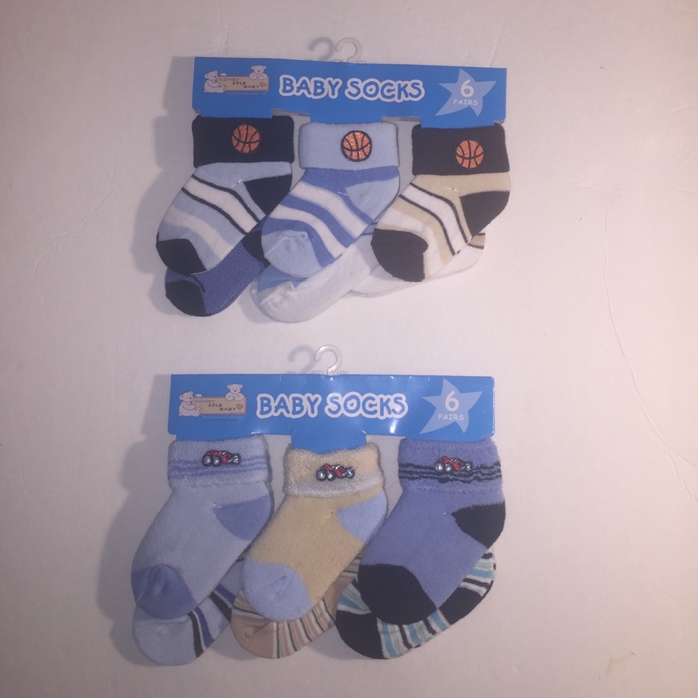 Baby Boys socks Size 0-6m