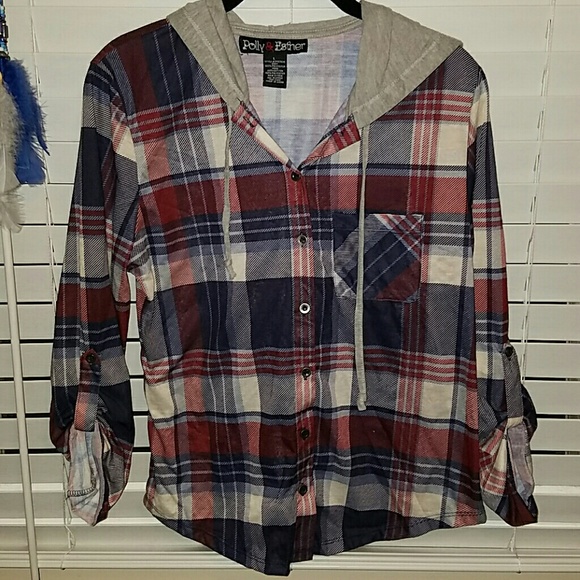 Tops - Half sleeve flannel design top.