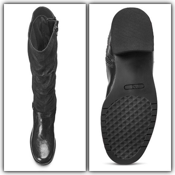 ♠️A2 Aerosoles Ride With Me tall black boot, 8.5 - Picture 4 of 5