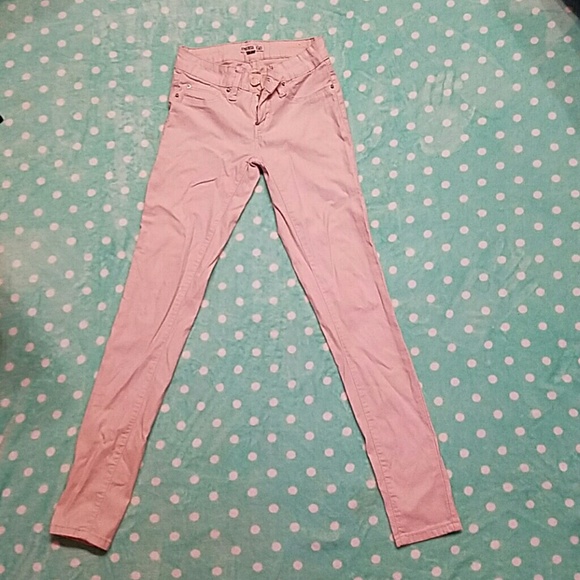 Cream SUPER stretch skinny jeggings!