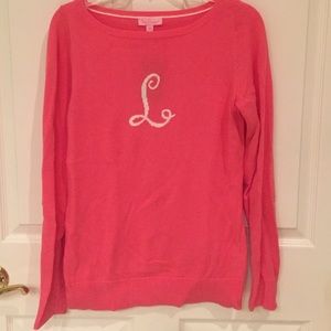 Lilly Pulitzer "L" sweater