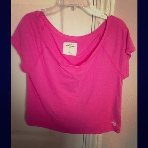 Hot pink crop top