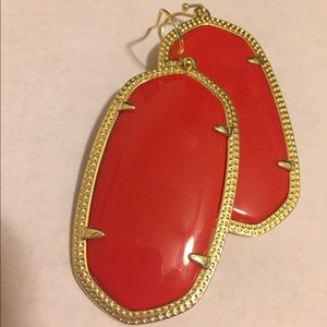 Danielle Kendra Scott Red Earrings AUTHENTIC ❤️❤️