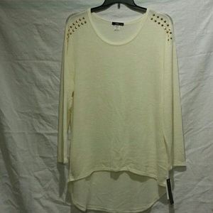 Long sleeve lightly studded  sweater