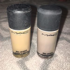 2 MAC nail lacquers in nude shades. Used