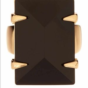 Vince Camuto Black Rectangle Ring