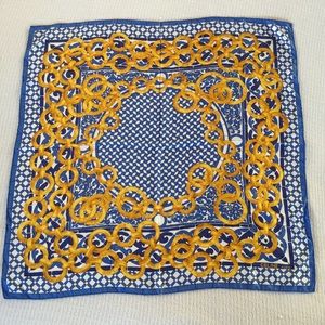 Celine Accessories - Celine Blue & Gold Chain Scarf Celine Accessories - Celine Blue & Gold Chain Scarf