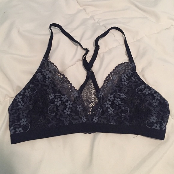 Navy lace bralette
