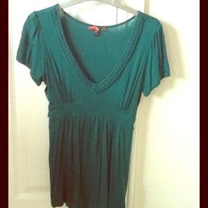 Dark green/ turquoise top
