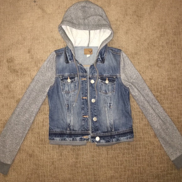 American Eagle Outfitters Jackets & Blazers - American Eagle Jean Jacket Sweatshirt