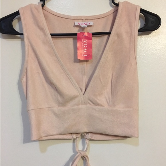 Pink A'Gaci Crop Top Size S