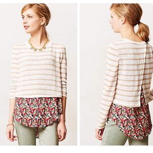 Anthropologie - "Layered Ginny Pullover," Size S