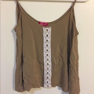Tan Body Central Tank Top Size S