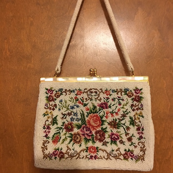 Hand beaded beautiful satchel
