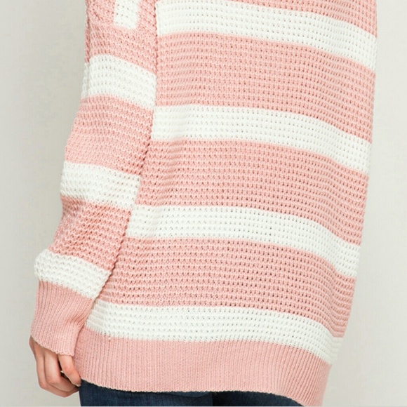 Rose Pink Stripe Sweater❤💙❤! - Picture 4 of 4