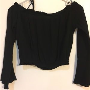 Black LA Hearts Off the Shoulder Top Size L