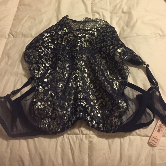 Victoria's Secret Dream high neck metallic bra NEW