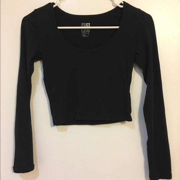 Black Nollie Crop Top Size S