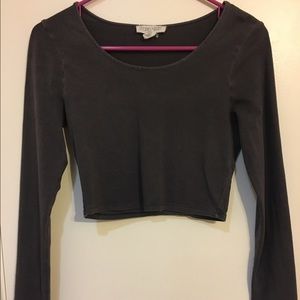 Grey Forever 21 Crop Top Size M