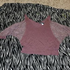 Rhapsody Cold Shoulder Womens Top