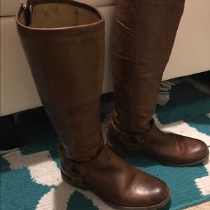 Frye Philip harness brown 7.5 boots