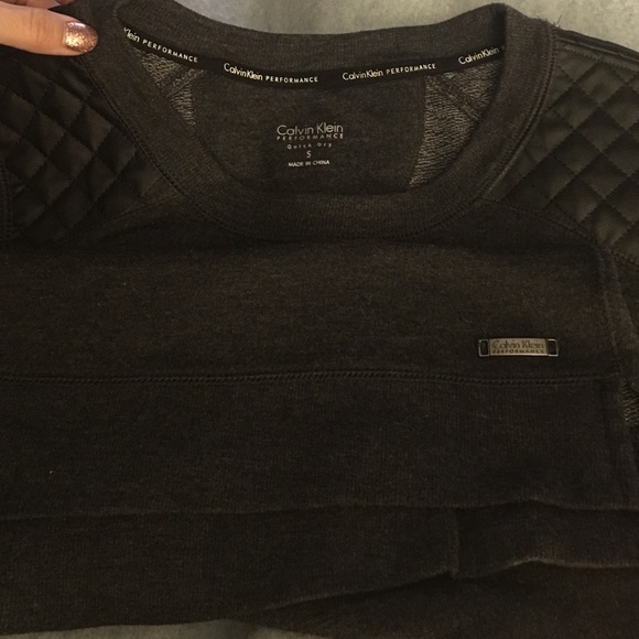 Calvin Klein Performance Pullover In Dark Grey - image 4