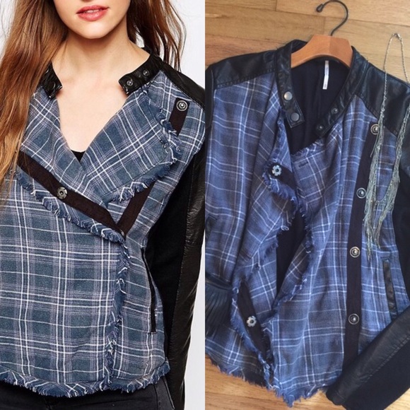 NWOT Free People leather jacket