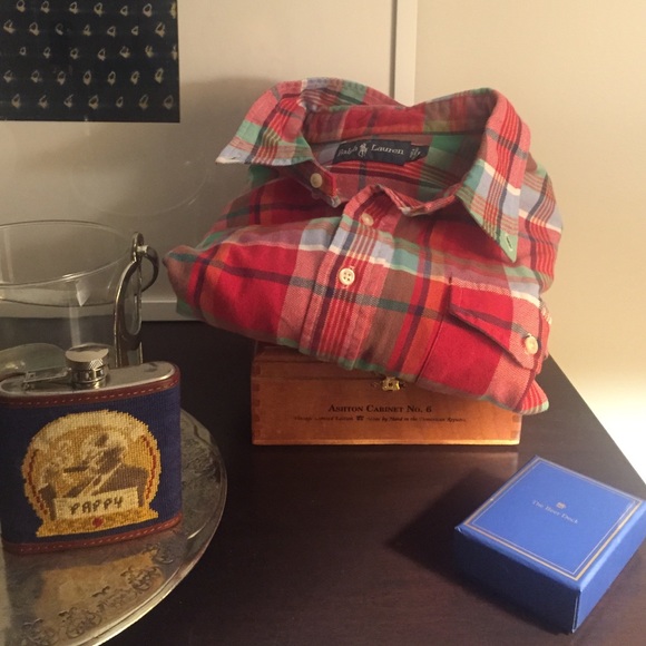 Men's Ralph Lauren Plaid Shirt SzL