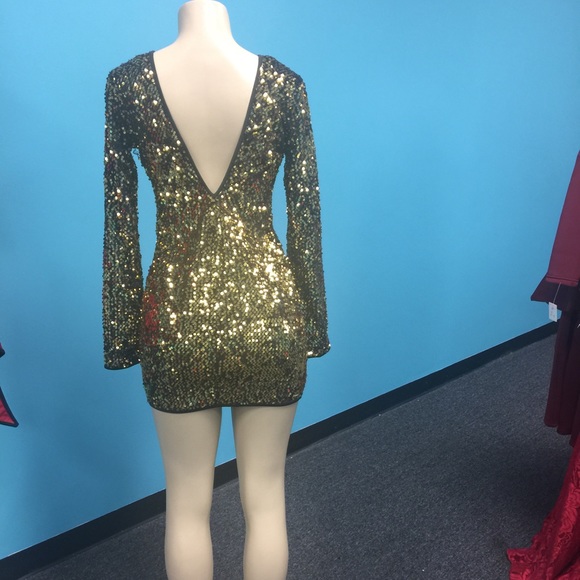 Gold Party Dress - Picture 2 of 2