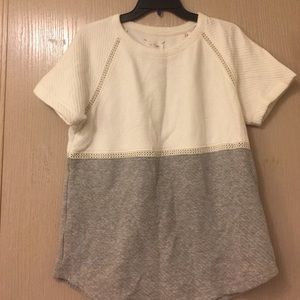 Gray and White Lou&Grey quilted shirt