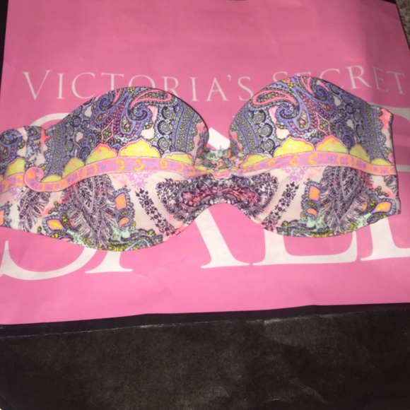 Victoria's Secret Flirt Bandeau Swim Top 36B
