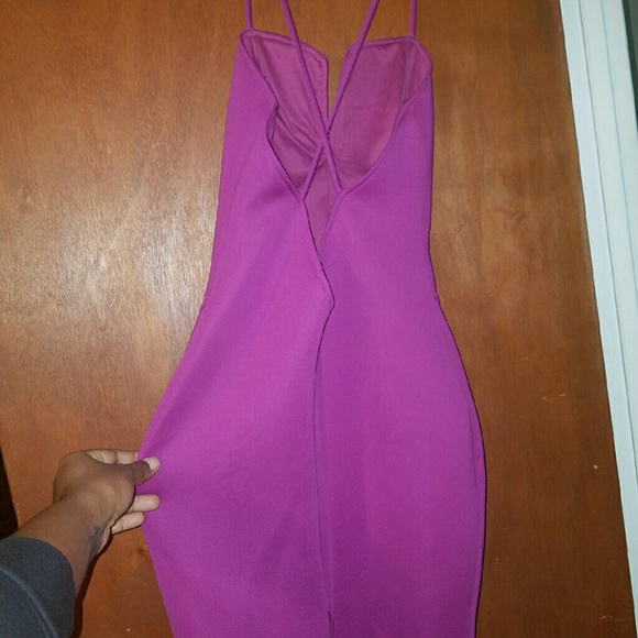Magenta Cocktail Dress - Picture 2 of 2