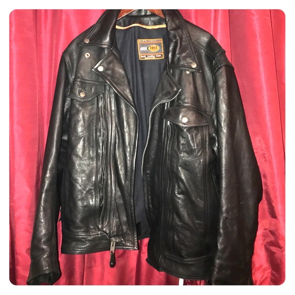 XL all seasons riding leather motorcycle jacket