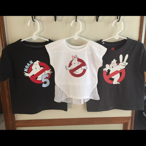 Sibling Set Ghostbuster Birthday Tees [CUSTOM]