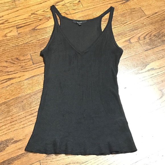 Gucci black sleeveless sweater blouse