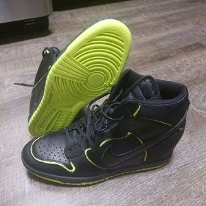 Nike Hidden Wedge Sneakers, Size 10