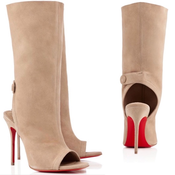 Christian Louboutin Shoes - LOUBOUTIN MISTINGUETRE SUEDE BOOTS SIZE EU38/7.5