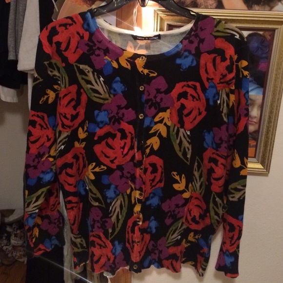 Floral cardigan