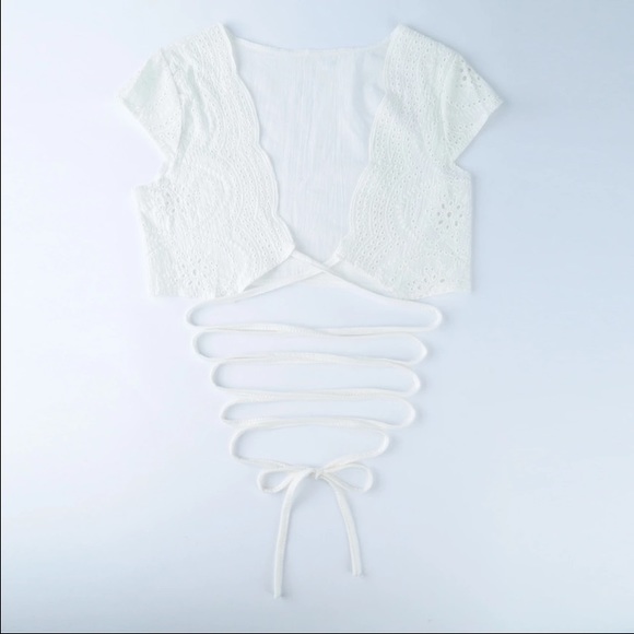 Tie Strap Crop Top - Picture 4 of 4