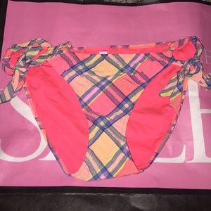 Victoria's Secret Plaid Print Bikini bottom Small