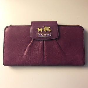 Coach leather wallet