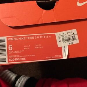 All black Nike size 6